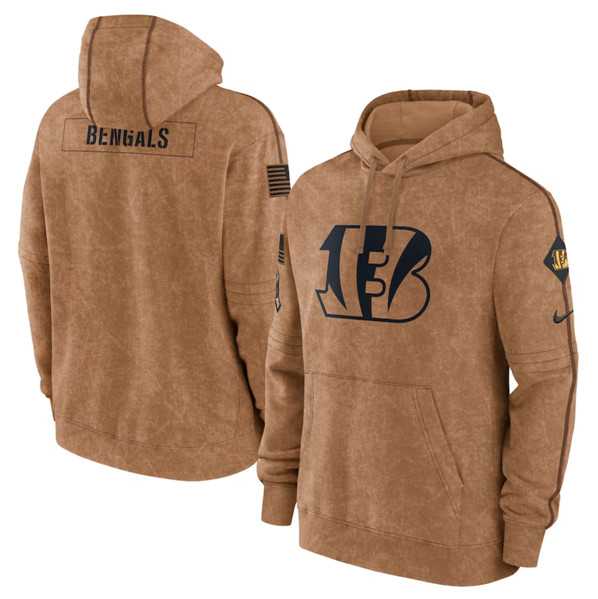 Men's Cincinnati Bengals 2023 Brown Salute to Service Pullover Hoodie,We sell and wholesale Men's Cincinnati Bengals 2023 Brown Salute to Service Pullover Hoodie on line form chian!